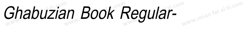 Ghabuzian Book Regular字体转换